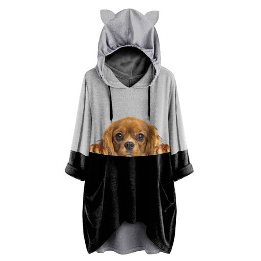 Can You See Me Now - Cavalier King Charles Spaniel Hoodie With Ears V2