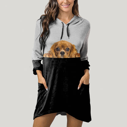 Can You See Me Now - Cavalier King Charles Spaniel Hoodie With Ears V2