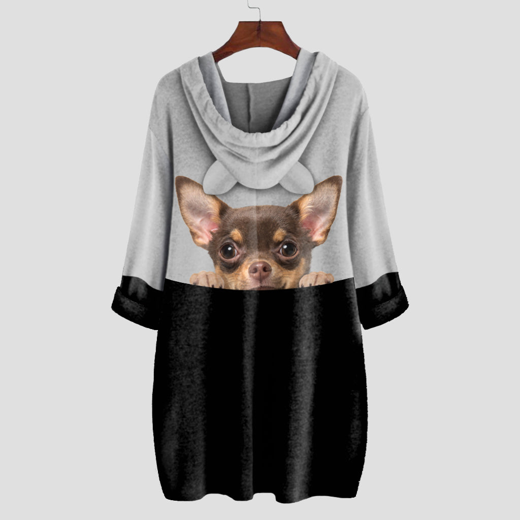 Can You See Me Now - Chihuahua Hoodie With Ears V3