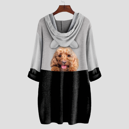 Can You See Me Now - Cockapoo Hoodie With Ears V1