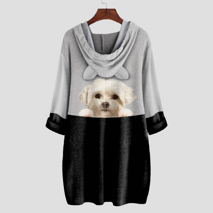 Can You See Me Now - Coton De Tulear Hoodie With Ears V1