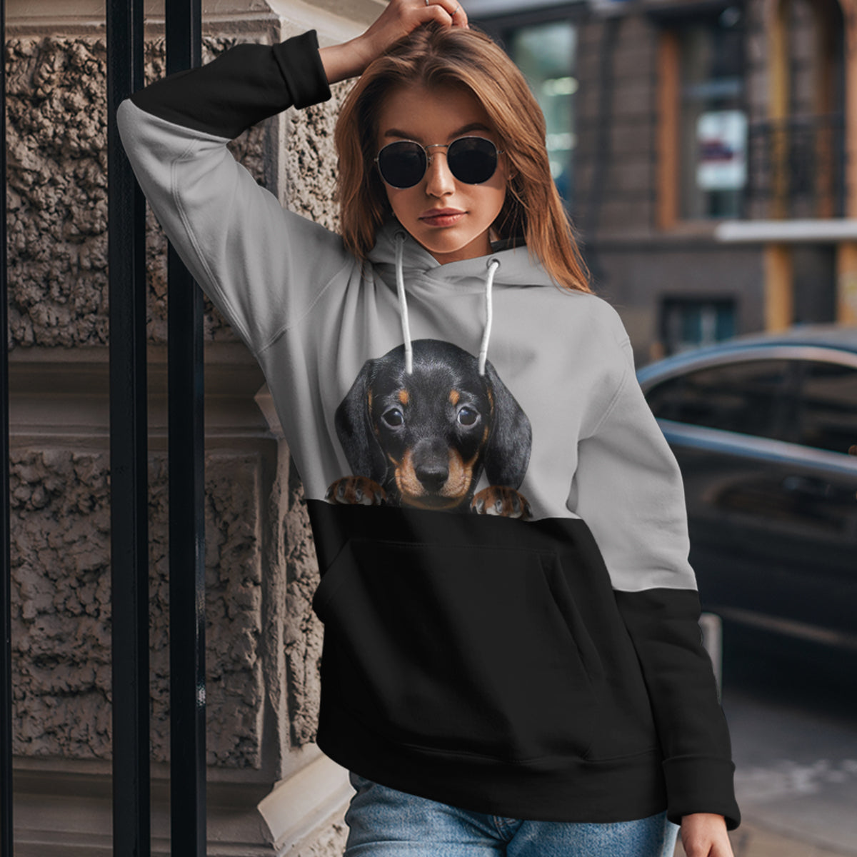 Can You See Me - Dachshund Hoodie V3