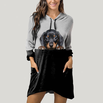 Can You See Me Now - Dachshund Hoodie With Ears V1