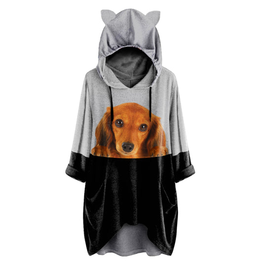 Can You See Me Now - Dachshund Hoodie With Ears V2