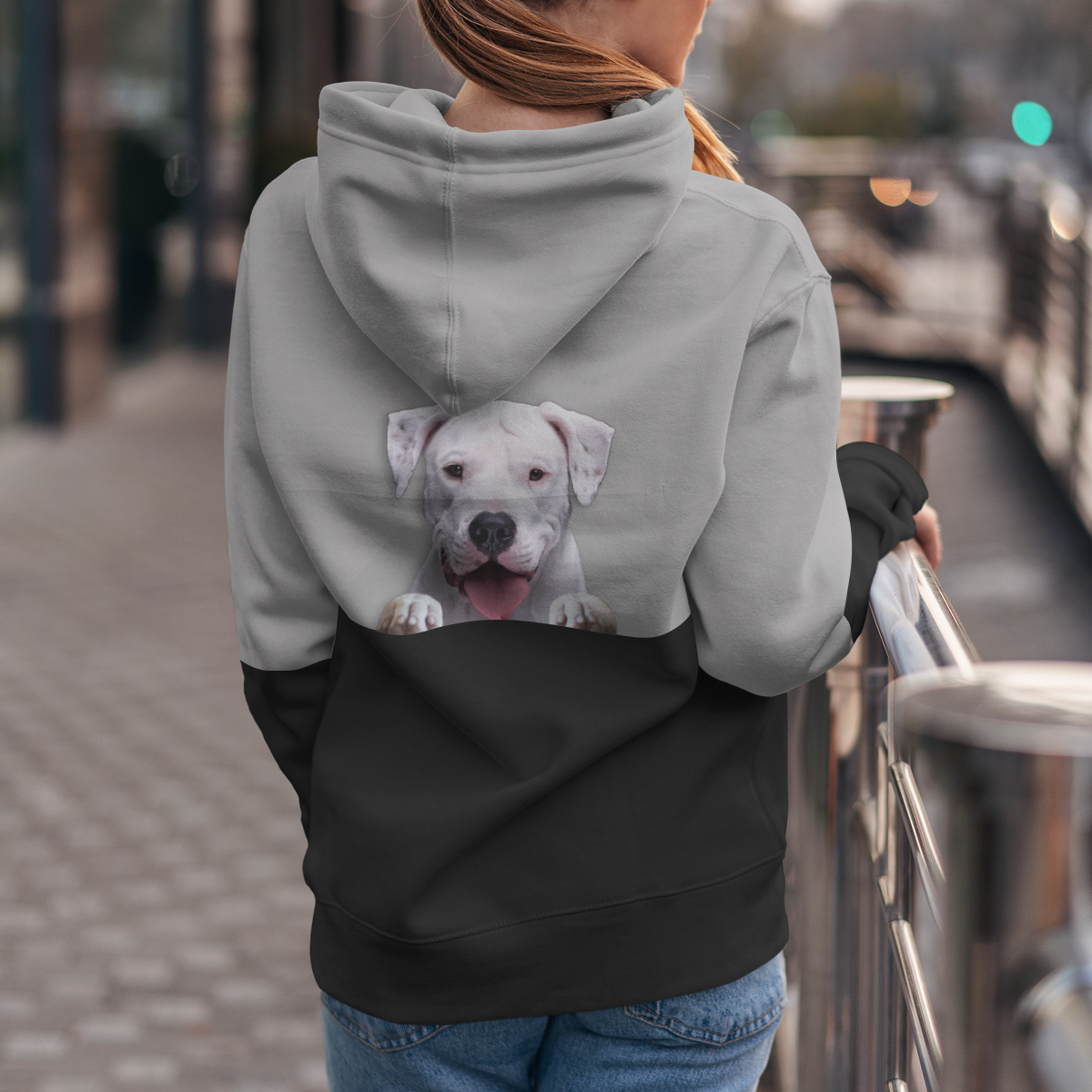Can You See Me - Dogo Argentino Hoodie V1