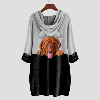 Pouvez-vous me voir maintenant - Sweat à capuche Dogue de Bordeaux avec oreilles V1