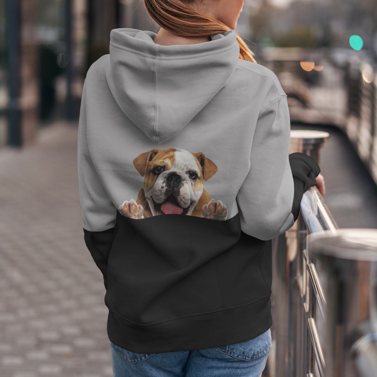 Can You See Me - English Bulldog Hoodie V1