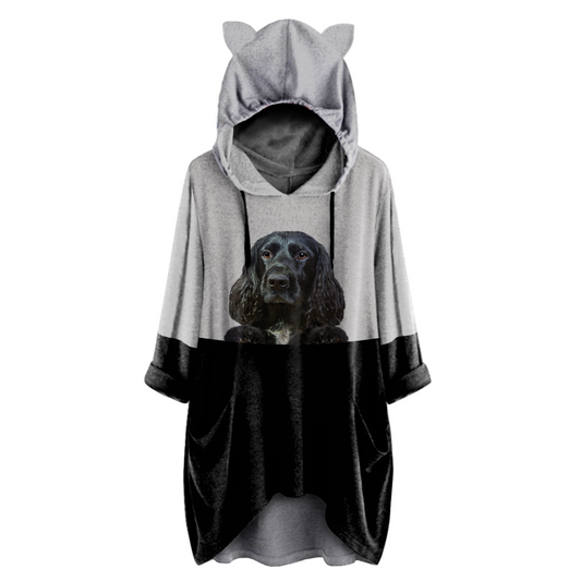 Can You See Me Now - English Cocker Spaniel Hoodie With Ears V2