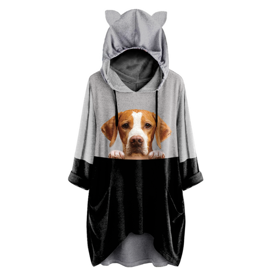 Can You See Me Now - English Pointer Hoodie With Ears V1