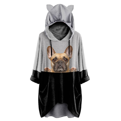 Can You See Me Now - French Bulldog Hoodie With Ears V1