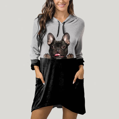 Can You See Me Now - French Bulldog Hoodie With Ears V2
