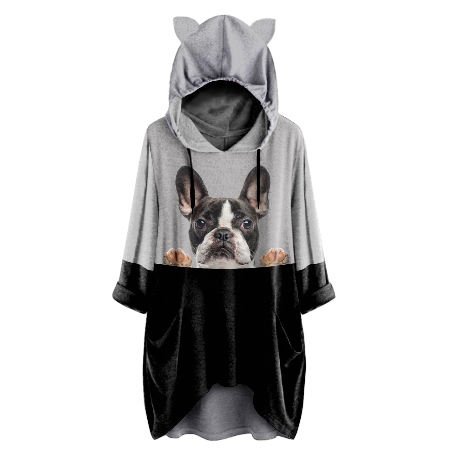 Can You See Me Now - French Bulldog Hoodie With Ears V3