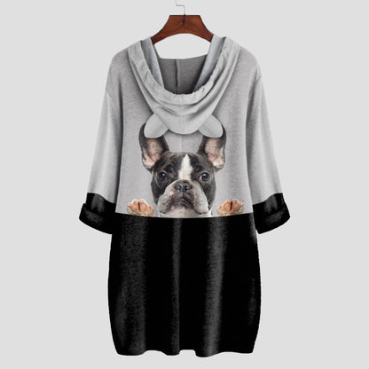 Can You See Me Now - French Bulldog Hoodie With Ears V3