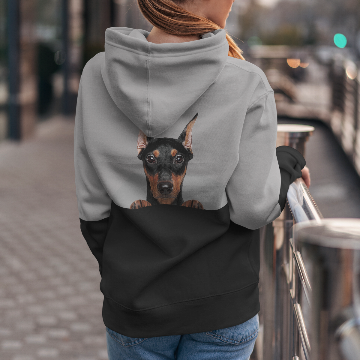 Can You See Me - German Pinscher Hoodie V1
