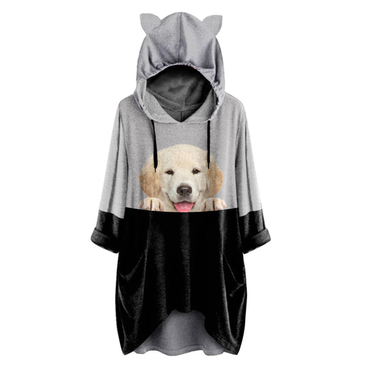 Can You See Me Now - Golden Retriever Hoodie With Ears V1