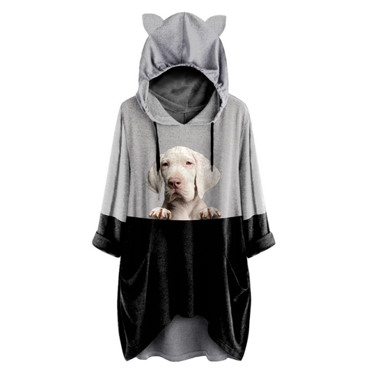 Can You See Me Now - Great Dane Hoodie With Ears V2