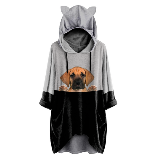 Can You See Me Now - Great Dane Hoodie With Ears V3
