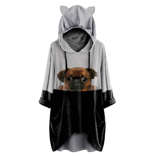 Can You See Me Now - Griffon Bruxellois Hoodie With Ears V2