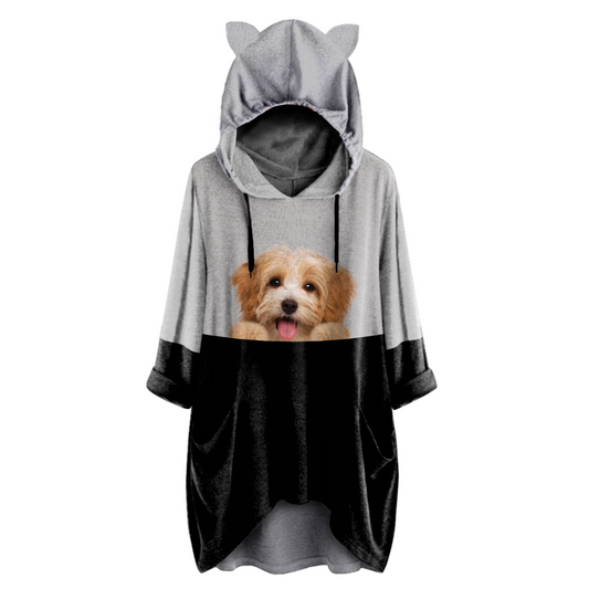 Can You See Me Now - Havanese Hoodie With Ears V1
