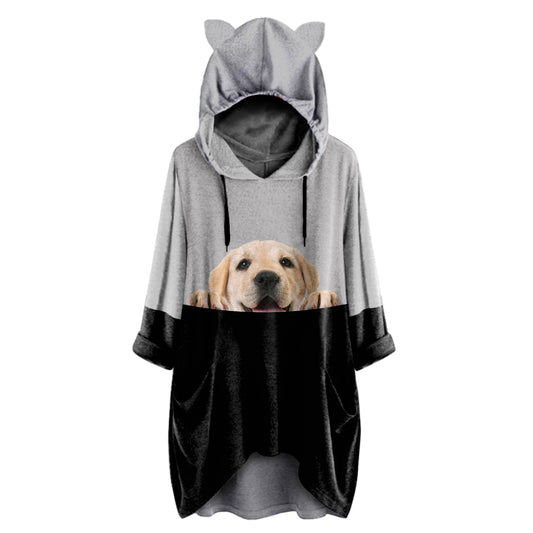 Can You See Me Now - Labrador Hoodie With Ears V1