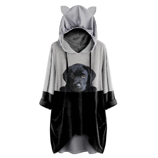 Can You See Me Now - Labrador Hoodie With Ears V3