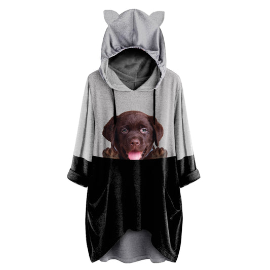 Can You See Me Now - Labrador Hoodie With Ears V2