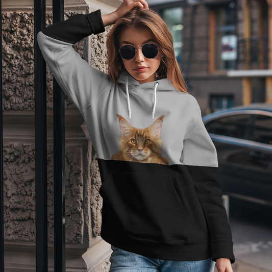 Can You See Me - Maine Coon Cat Hoodie V1