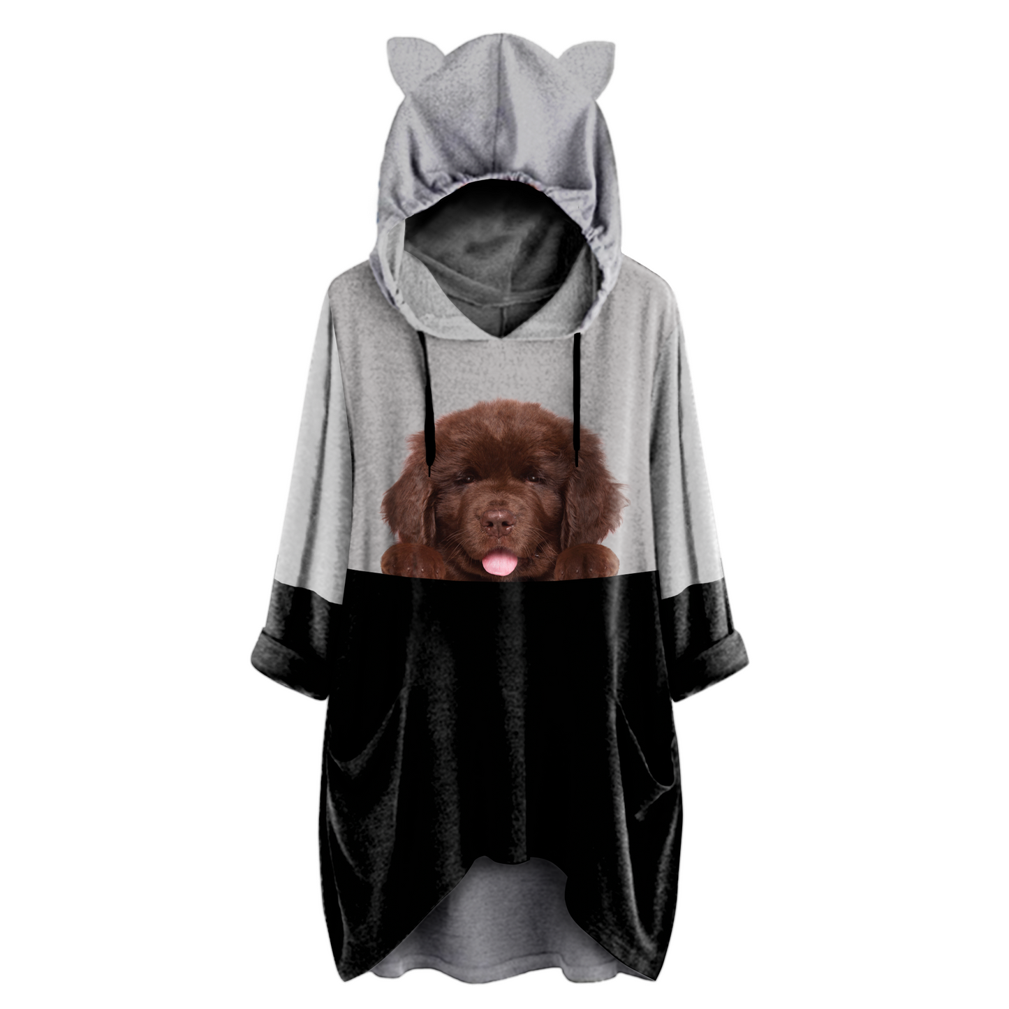 Can You See Me Now - Newfoundland Hoodie With Ears V1