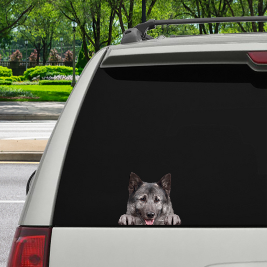 Can You See Me Now - Norwegian Elkhound Car/ Door/ Fridge/ Laptop Sticker V1