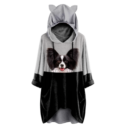 Can You See Me Now - Papillon Hoodie With Ears V2