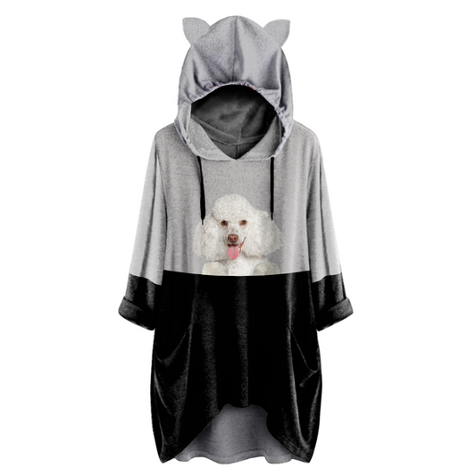 Can You See Me Now - Poodle Hoodie With Ears V2