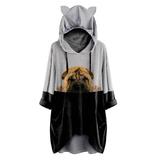 Can You See Me Now - Shar Pei Hoodie With Ears V1