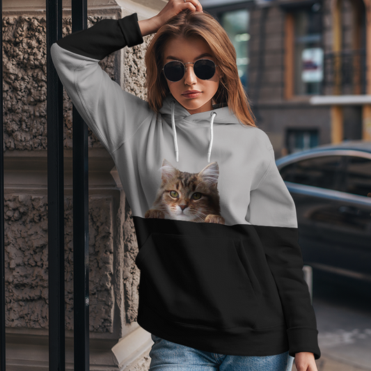 Can You See Me - Siberian Cat Hoodie V1