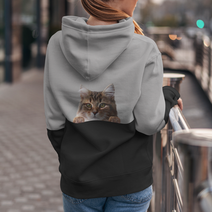 Kannst du mich sehen - Sibirischer Katzen-Hoodie V1