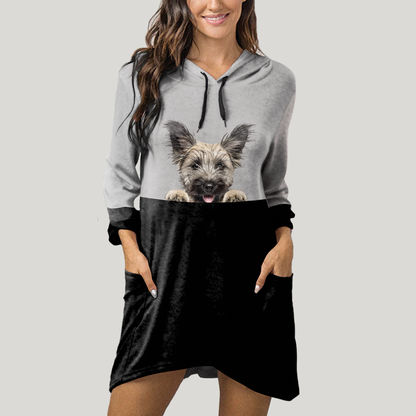 Can You See Me Now - Skye Terrier Hoodie With Ears V1