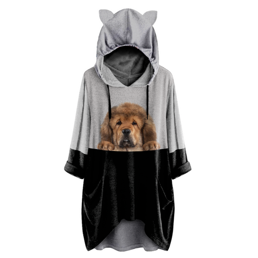 Can You See Me Now - Tibetan Mastiff Hoodie With Ears V1