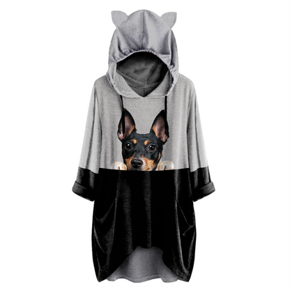 Can You See Me Now - Toy Fox Terrier Hoodie With Ears V1