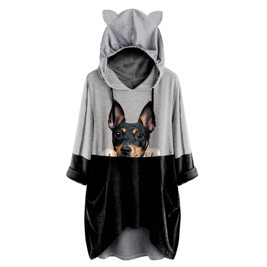 Can You See Me Now - Toy Fox Terrier Hoodie With Ears V1