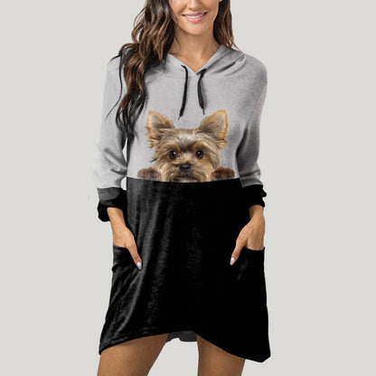 Can You See Me Now - Yorkshire Terrier Hoodie With Ears V1