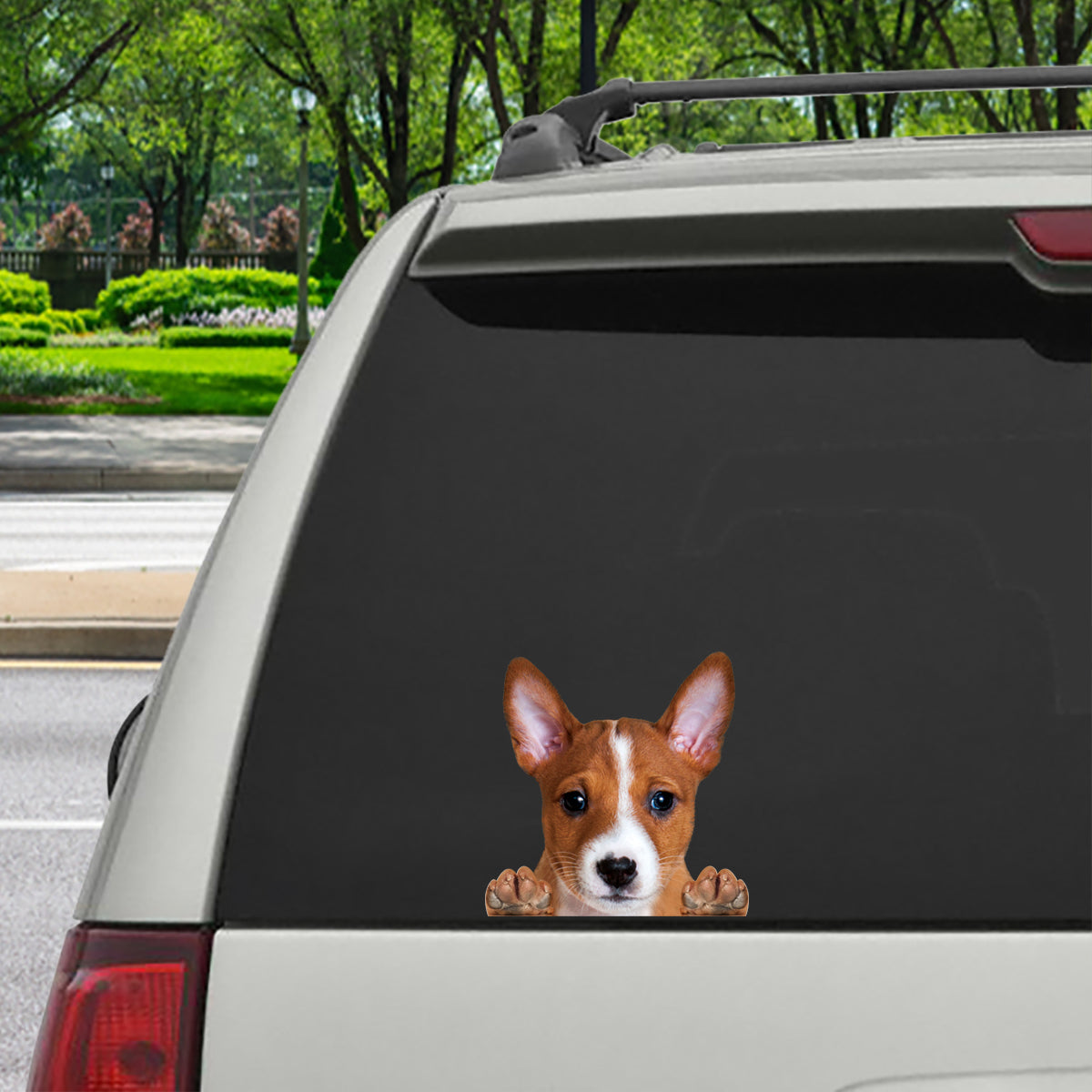 Can You See Me Now - Basenji Car/ Door/ Fridge/ Laptop Sticker V1