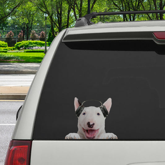 Can You See Me Now - Bull Terrier Car/ Door/ Fridge/ Laptop Sticker V5
