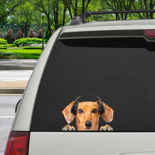 Can You See Me Now - Dachshund Car/ Door/ Fridge/ Laptop Sticker V6
