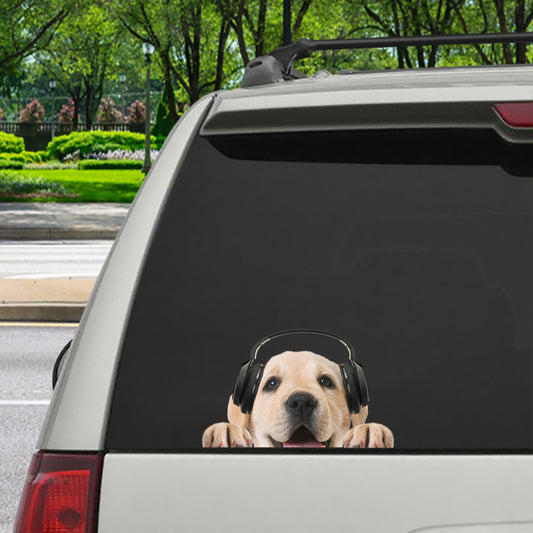 Can You See Me Now - Labrador Car Sticker V5