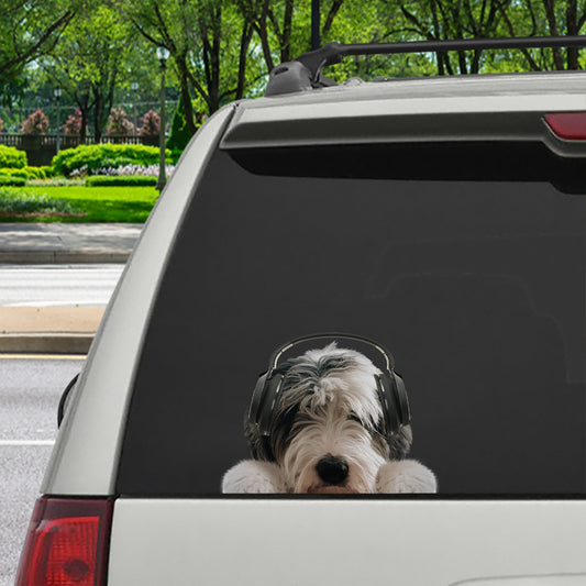 Can You See Me Now - Old English Sheepdog Car Sticker V4