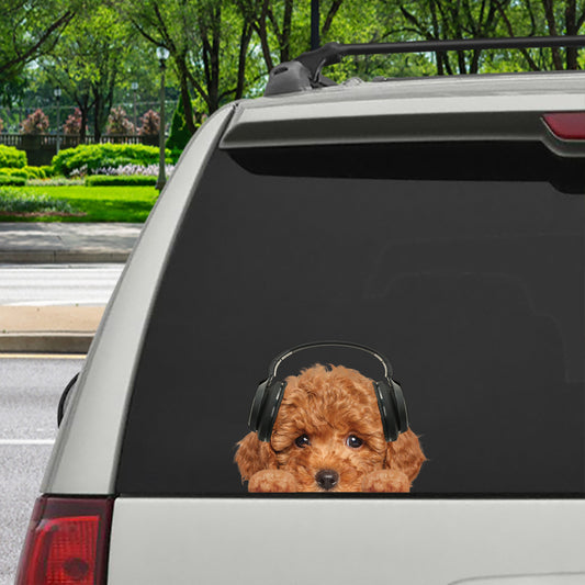 Can You See Me Now - Poodle Car/ Door/ Fridge/ Laptop Sticker V6