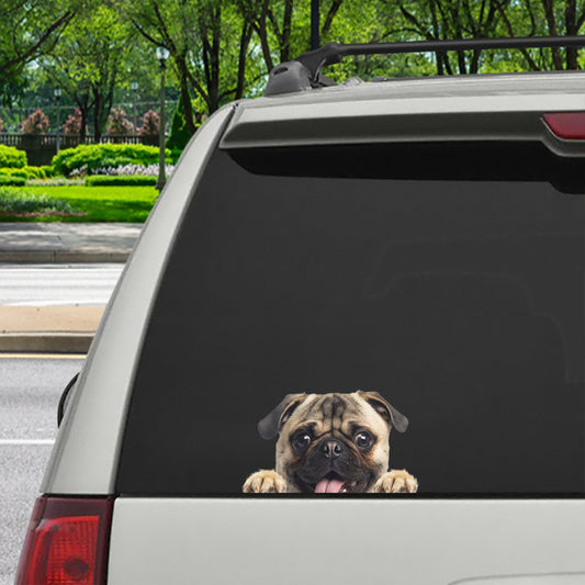 Can You See Me Now - Pug Car/ Door/ Fridge/ Laptop Sticker V1