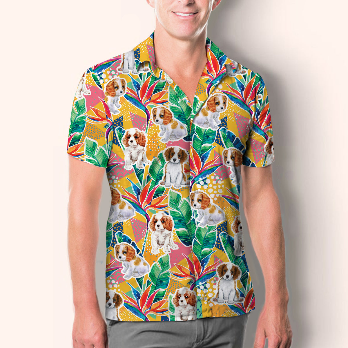 Cavalier King Charles Spaniel - Hawaiian Shirt V1