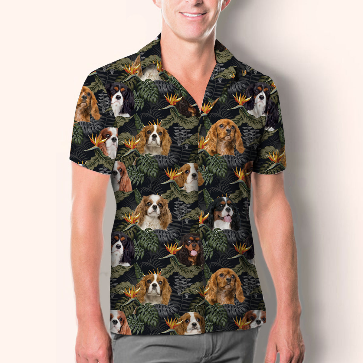 Cavalier King Charles Spaniel - Hawaiian Shirt V3