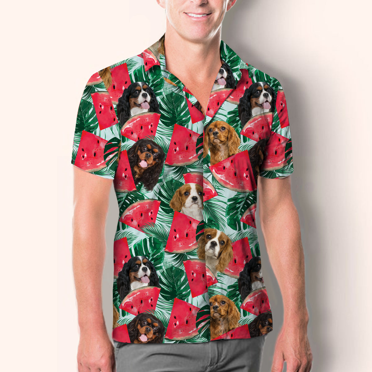 Cavalier King Charles Spaniel - Hawaiian Shirt V4