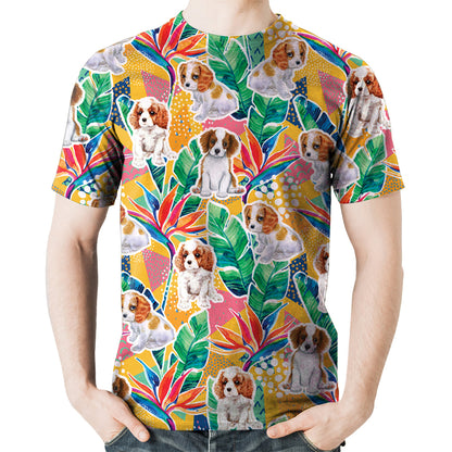 Cavalier King Charles Spaniel - T-Shirt Hawaïen V1